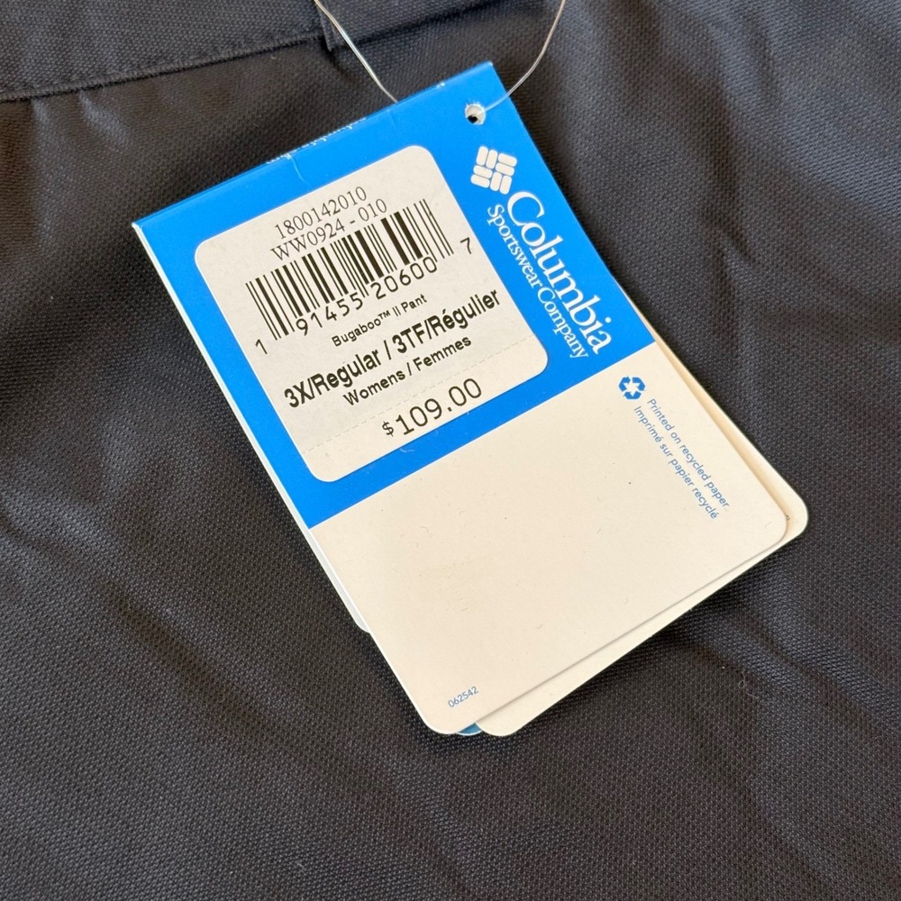 Columbia Bugaboo II Omni-Tech Waterproof Snow Pants Womens 3X Black - Picture 6 of 16